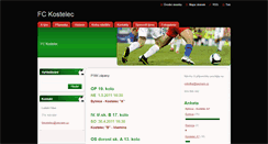 Desktop Screenshot of fckostelec.webnode.cz