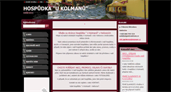 Desktop Screenshot of hospudka-hanovice.webnode.cz