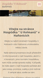 Mobile Screenshot of hospudka-hanovice.webnode.cz