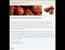 Tablet Screenshot of gatinhalaurinha.webnode.com.br