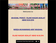 Tablet Screenshot of mughalprince.webnode.com