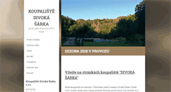 Desktop Screenshot of koupaliste-sarka.webnode.cz