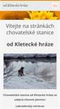 Mobile Screenshot of kleteckahraz.webnode.cz