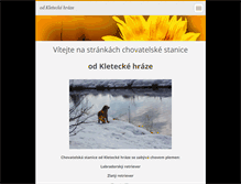 Tablet Screenshot of kleteckahraz.webnode.cz