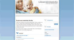 Desktop Screenshot of lidovamaterskaskolka.webnode.cz