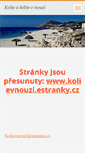 Mobile Screenshot of kolieaseltievnouzi.webnode.cz