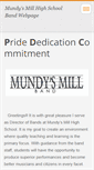 Mobile Screenshot of mundysmillband.webnode.com