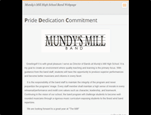 Tablet Screenshot of mundysmillband.webnode.com