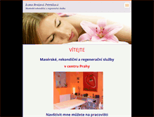 Tablet Screenshot of masaze-regenerace.webnode.cz