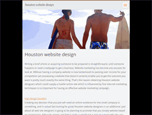Tablet Screenshot of houstonwebsitedesign.webnode.com