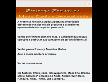 Tablet Screenshot of presencafeminina.webnode.com.br