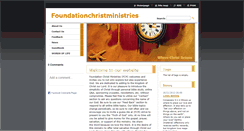 Desktop Screenshot of foundationchristministries.webnode.com