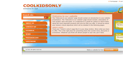 Desktop Screenshot of coolkidsonly.webnode.com