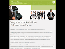 Tablet Screenshot of fiskalnepokladne.webnode.sk