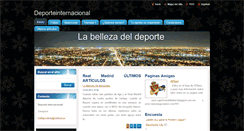 Desktop Screenshot of deporteinternacional.webnode.es