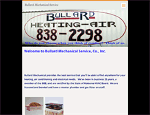 Tablet Screenshot of bullardmechanicalheatingandair.webnode.com