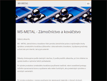 Tablet Screenshot of msmetal.webnode.sk