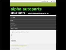 Tablet Screenshot of alphaautoparts.webnode.com