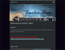 Tablet Screenshot of guitarteen.webnode.com