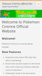 Mobile Screenshot of pokemon-cintrine-official-site.webnode.com