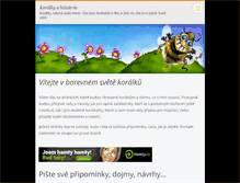 Tablet Screenshot of barevny-svet-koralku.webnode.cz
