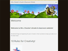 Tablet Screenshot of mrs-cloutier.webnode.com