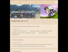 Tablet Screenshot of cyklolavina.webnode.sk