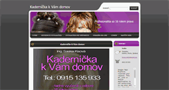 Desktop Screenshot of kadernicka.webnode.sk