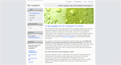 Desktop Screenshot of bier-ausgeben.webnode.com