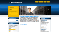 Desktop Screenshot of creandociencia.webnode.es