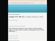 Tablet Screenshot of opravy-pracek-hradec-kralove.webnode.cz