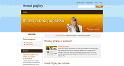 Desktop Screenshot of ihnedpujcky.webnode.cz