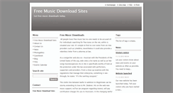 Desktop Screenshot of freemusicsites.webnode.com
