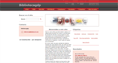 Desktop Screenshot of bibliotecagdp.webnode.cl