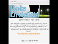 Tablet Screenshot of boladividida.webnode.com.br