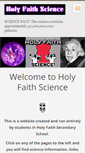 Mobile Screenshot of holyfaithsciencewebsite.webnode.com