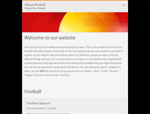Tablet Screenshot of discussfootball.webnode.com