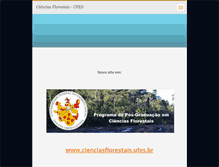 Tablet Screenshot of cienciasflorestaisufes.webnode.com.br