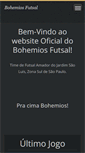 Mobile Screenshot of bohemios-futsal.webnode.com.br
