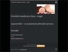 Tablet Screenshot of erotickemasaze-angel.webnode.cz