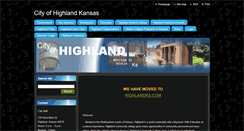 Desktop Screenshot of cityofhighlandkansas.webnode.com