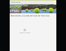 Tablet Screenshot of clubdetenissax.webnode.es