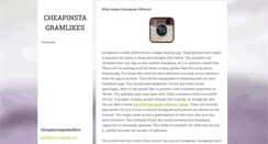 Desktop Screenshot of cheapinstagramlikes.webnode.com