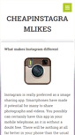Mobile Screenshot of cheapinstagramlikes.webnode.com