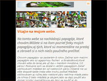 Tablet Screenshot of papagaje-krotke-rucne-dokrmene.webnode.cz