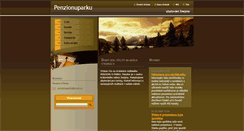 Desktop Screenshot of penzionuparku.webnode.cz