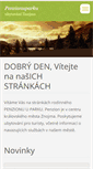 Mobile Screenshot of penzionuparku.webnode.cz