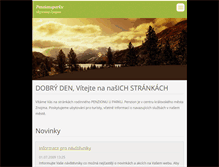 Tablet Screenshot of penzionuparku.webnode.cz