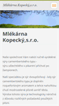 Mobile Screenshot of mlekarnakopecky.webnode.cz
