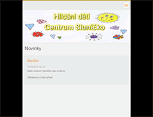 Tablet Screenshot of centrumslunicko.webnode.cz
